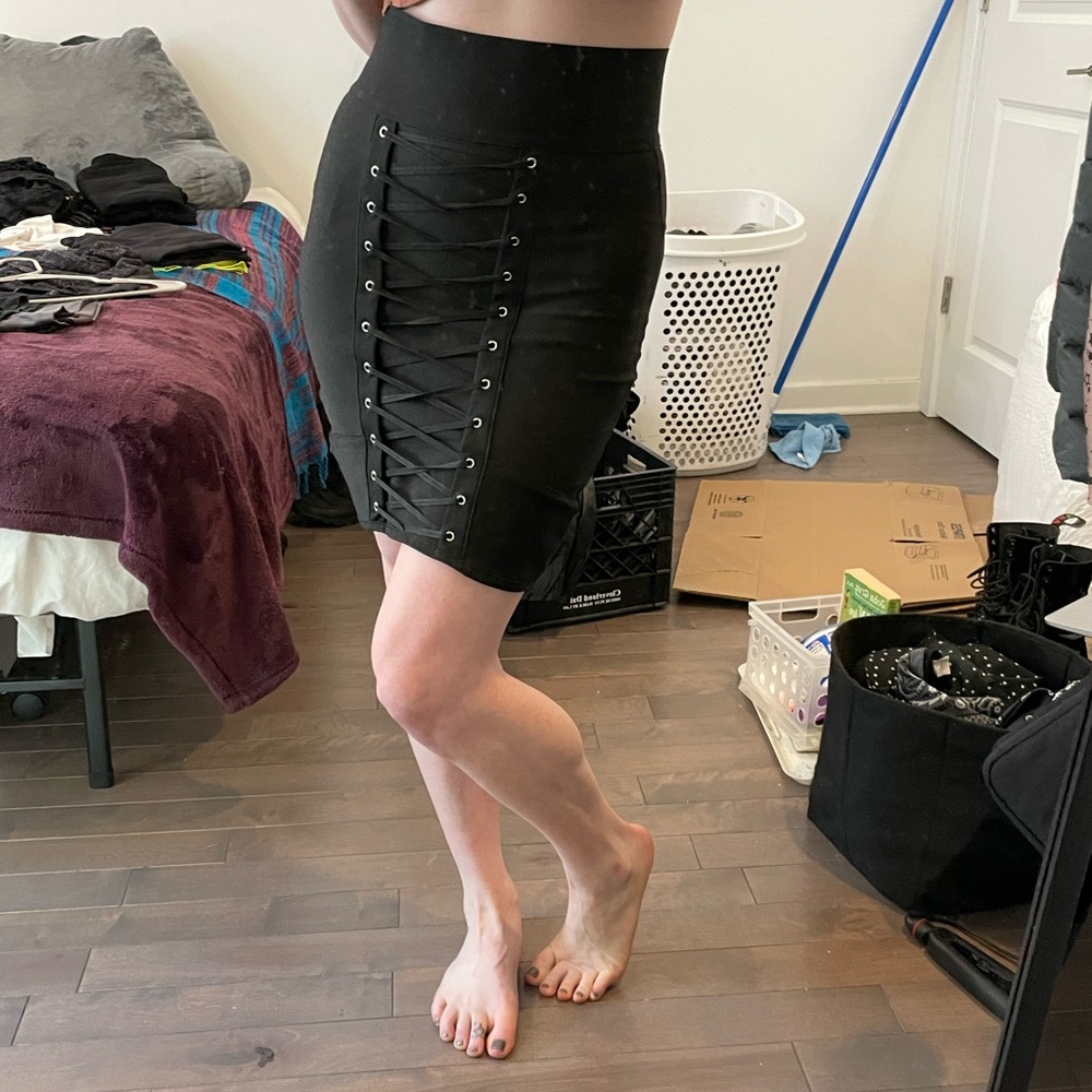 AKIRA. Corseted Pencil Skirt